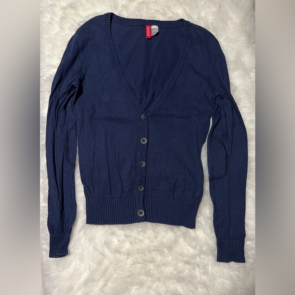 V-neck Button Down Cardigan. Size 8 from H&M.